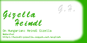 gizella heindl business card